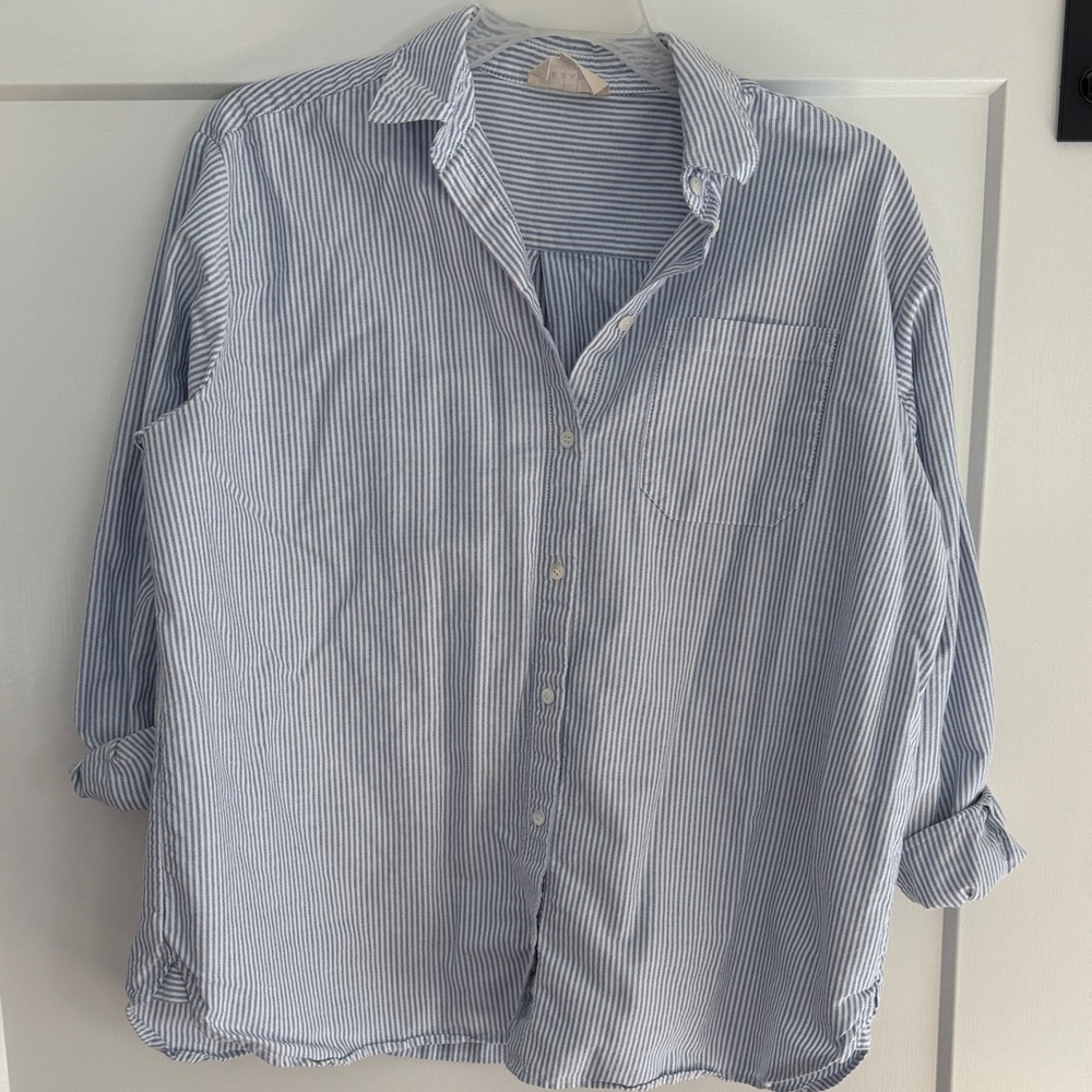 Sezane Max in stripes/ecru blue